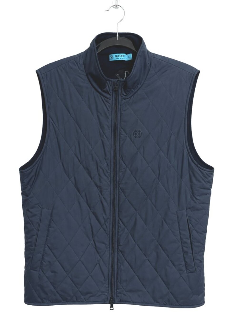 G/FORE Quilted Performance Vest in Dusty Navy Blue - Vaquero Golf Club